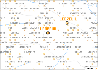 map of Le Breuil