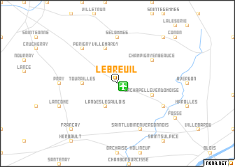 map of Le Breuil