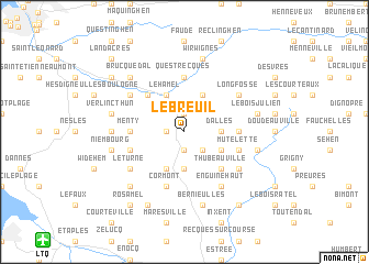 map of Le Breuil