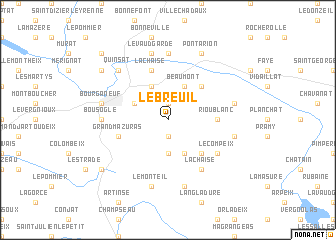 map of Le Breuil