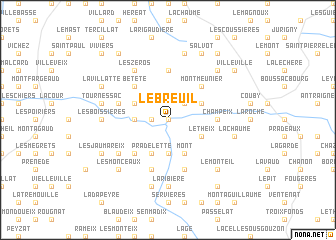 map of Le Breuil