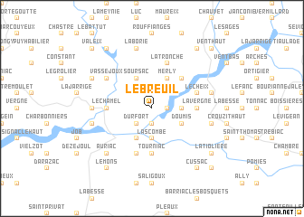 map of Le Breuil