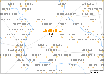 map of Le Breuil