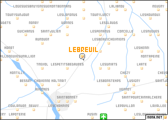 map of Le Breuil