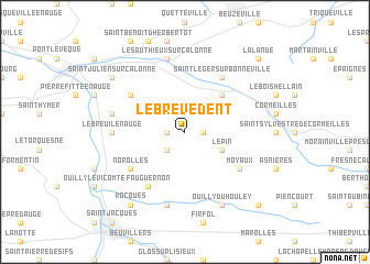 map of Le Brévedent