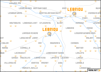 map of Le Briou