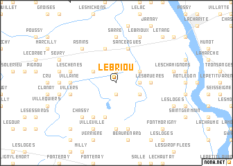 map of Le Briou