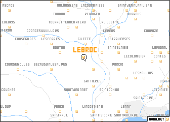 map of Le Broc