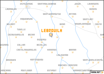 map of Le Brouilh