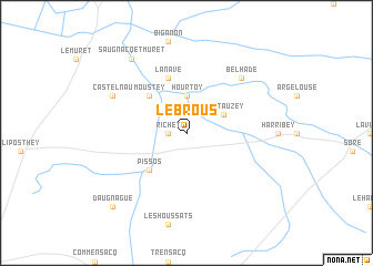 map of Le Brous