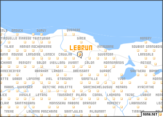map of Le Brun