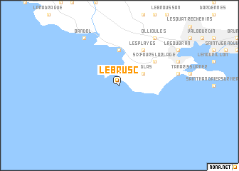 map of Le Brusc