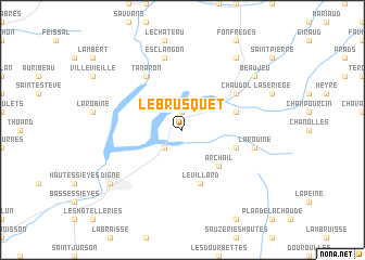 map of Le Brusquet