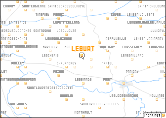 map of Le Buat