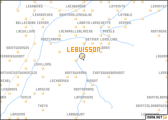 map of Le Buisson