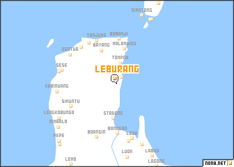 map of Leburang