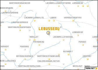 map of Le Busseau