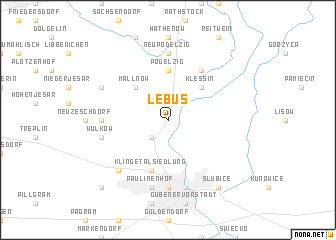 map of Lebus