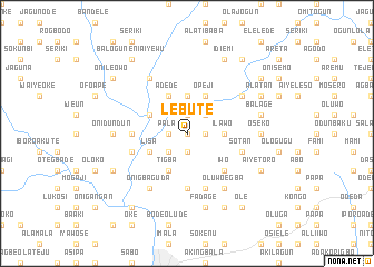 map of Lebute