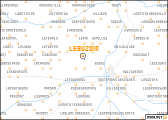 map of Le Buzoir