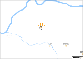 map of Lebu