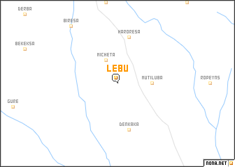 map of Lebu