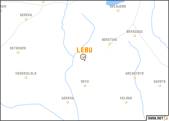 map of Lebu