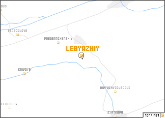 map of Lebyazhiy