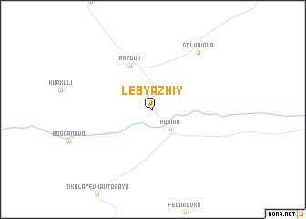 map of Lebyazhiy