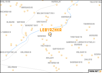 map of Lebyazhka