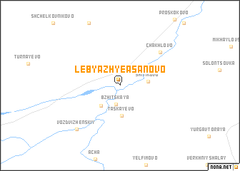 map of Lebyazh\