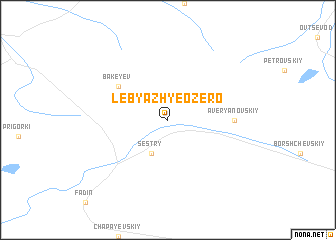 map of Lebyazh\