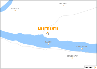 map of Lebyazh\