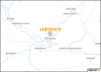 map of Lebyazh\