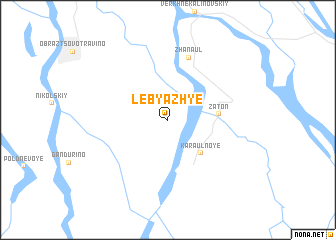 map of Lebyazh\