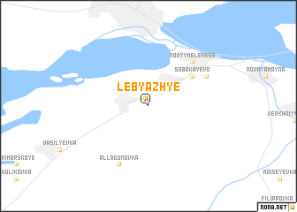 map of Lebyazh\