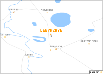 map of Lebyazh\