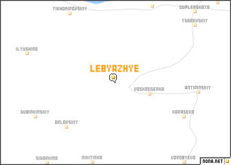 map of Lebyazh\