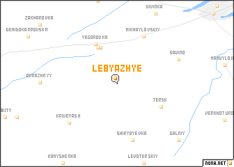 map of Lebyazh\