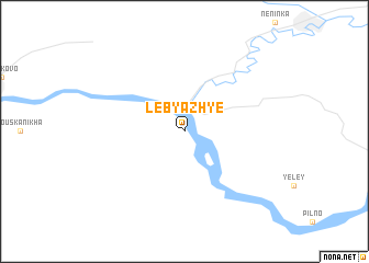 map of Lebyazh\