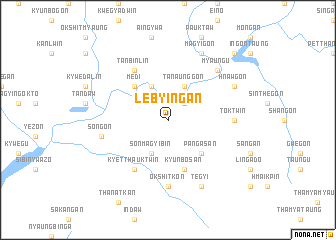 map of Lebyingan