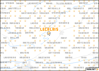 map of Le Calais