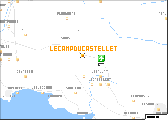 map of Le Camp du Castellet