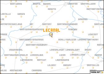 map of Le Canal