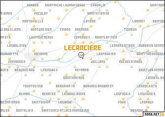 map of LʼÉcancière