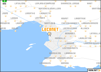 map of Le Canet