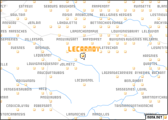 map of Le Carnoy