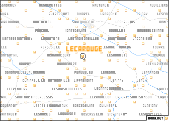map of Le Carouge