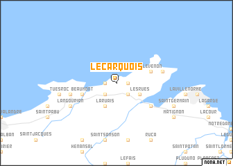 map of Le Carquois