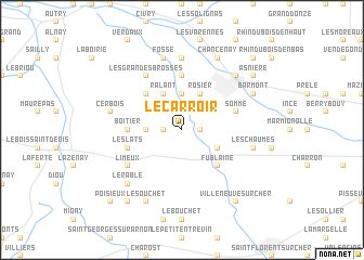 map of Le Carroir